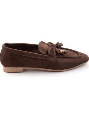 Bambi Kahve  Kadın Loafer Ayakkabı K01688012672