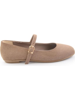 Bambi Vizon Süet  Kadın Babet K01140006572