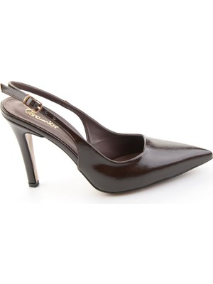 Bambi Kahve  Kadın Klasik Topuklu Ayakkabı K01231437842