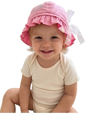 Kitti %100 Pamuk Kız Çocuk Yazlık Fötr Şapka (4-8 Yaş) 24260-01