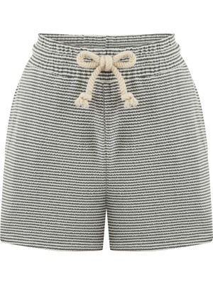 MUDO Çizgili Mini Şort