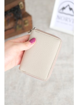Norvi Leather Fermuarlı Unisex Kartlık Cüzdan 1169