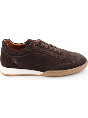 Bambi Kahve Hakiki Deri Erkek Sneaker E01396030102