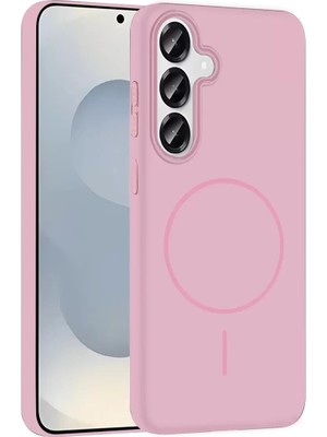 Uravas Store Galaxy S25 Broş Magsafe Kapak - Pembe