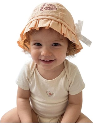 Kitti %100 Pamuk Kız Çocuk Yazlık Fötr Şapka (4-8 Yaş) 24260-01