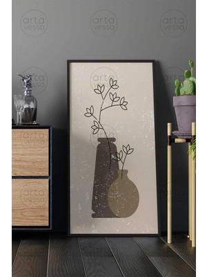 Artavessa Tek Parça Siyah Çerçeveli Panoramik Tablo - ARTSYHMDFDKY12