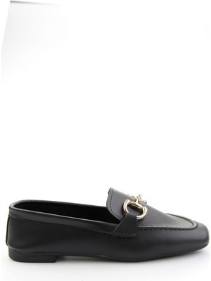 Bambi Siyah  Kadın Loafer Ayakkabı K01360060009