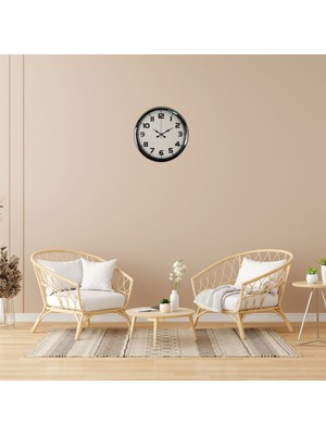Krom Prime 40 cm Metal Duvar Saati