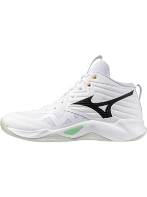 Mizuno Wave Momentum Pro Mıd Erkek Voleybol Ayakkabısı Beyaz