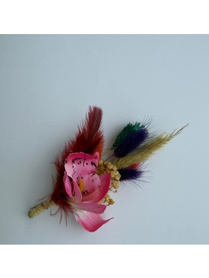 Bivalvia Accessories Pembe Lilyum Damat Yaka Çiçeği