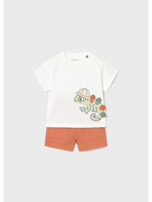 Mayoral 1-4 Yaş Arası Bukalemun Baskılı Ikili Takım - Turuncu