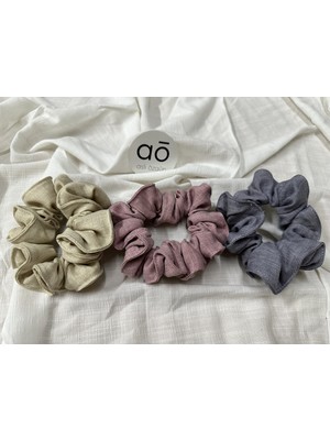 Aslı Özgün 3'lü Scrunchie Saç Tokası