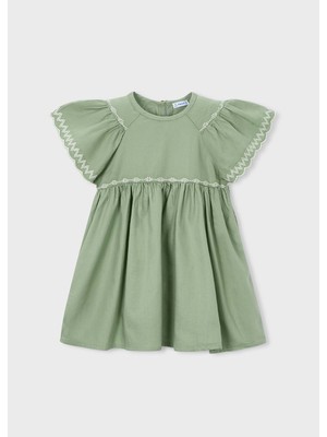 Mayoral Kız Çocuk Nakışlı Elbise - Mayoral - Haki - 9 Yaş - 3927--HAKİ-9 Yaş