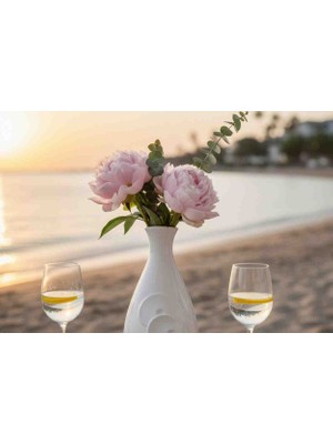 Kütahya Porselen Kristal 15 cm Porselen Vazo