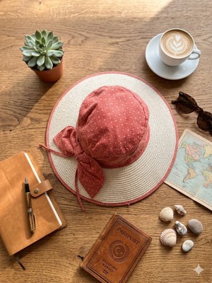 Şapkacımadam Kadın Hasır Bucket Şapka