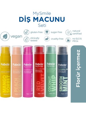 Fabcio Mysmile Diş Macunu (6'lı Set)