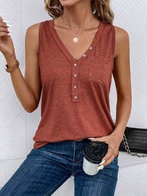 Pileli Store Kadın Askılı Önden Düğmeli Viskon Bluz