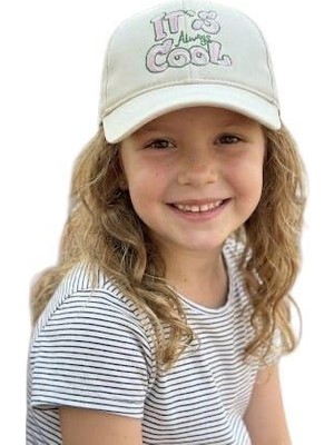 Kitti %100 Pamuk Kız Çocuk Yazlık Şapka (4-8 Yaş) 25240-01