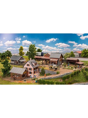 Faller 190138 1/87 Ölçek, Ahşap Kütük Biçme Tesisi, Plastik Model Kiti