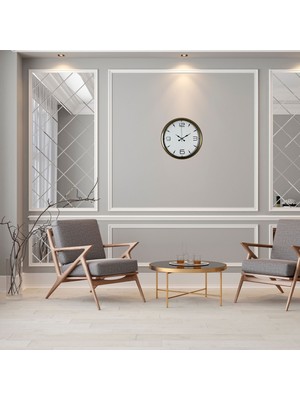 MidasTech Bronze 40 cm Metal Eskitme Duvar Saati