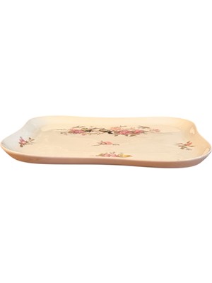 Fransız Limoges Porselen Sunum Tabağı 22X17 cm Ölçülerinde