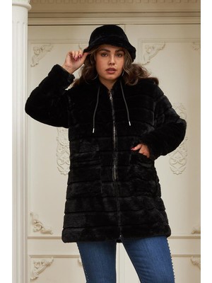 Eskişehir Mağazacılık 9778 Rgm Xxl Peluş Uzun Mont