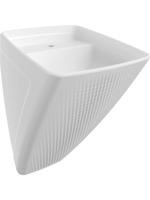 Bocchı Bocchi - New Age Duvardan Monoblok Lavabo Batarya Delikli Parlak Beyaz - 1654-001-0126