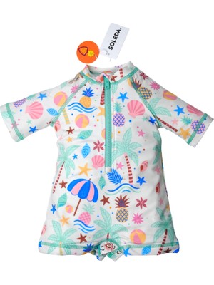 Soleda Uv Korumalı Upf 50+ Bebek Çocuk Tulum Mayo Beach Fun
