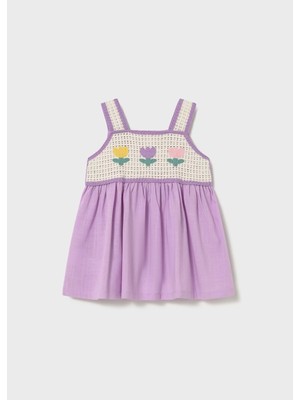 Mayoral Kız Çocuk Elbise Kroşeli - Mayoral  - Lila - 2 Yaş - 1931-LİLA-2 Yaş