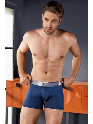 Moda Şahsenem Erkek Viskon Kemer Baskılı Boxer