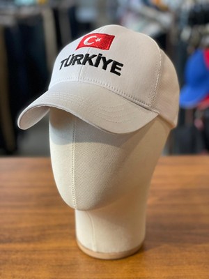 Hamze Türkiye Bayrak Nakışlı Fileli Unisex Beyzbol Cap Şapka