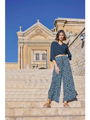 Moda Şahsenem Etnik Desenli Alt Üst Takım