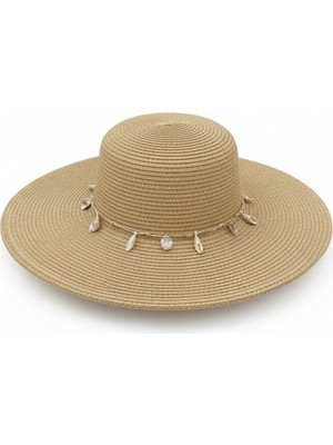 Kadın Deniz Yıldız Detaylı Hasır Şapka