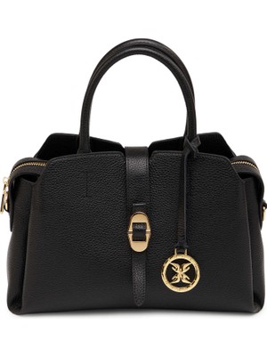 Tergan Siyah Hakiki Deri Kadın El Çantası - S26Y1BC80534-A41