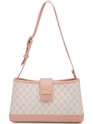 Tergan Krem Tekstil Kadın Omuz Çantası - S26Y1TWC0704-V7N
