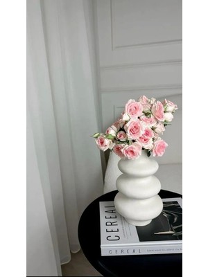 Yasmella Home Dekoratif Dalgalı Vazo