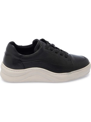 Tergan Siyah Hakiki Deri Kadın Sneaker - K25I1AY67939-A23