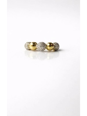 Theory Jewelry Theoring-3 Boncuk Taşlı Yüzük | Paslanmaz Çelik Kadın|Minimal Yüzük|Kararma Yapmaz|Alerji Yapmaz|Şık