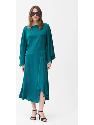 Adl Volanlı Midi Etek Yeşil 12746468000