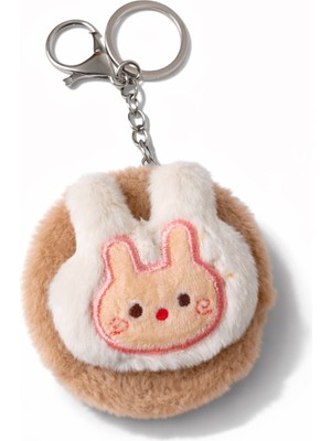 Ecrou Peluş Kelebek Kare Ayna