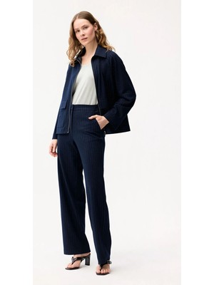 Love My Body Örme Bol Pantolon Lacivert 153L9761001