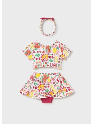 Mayoral 1-4 Yaş Arası Bandanalı Üçlü Set - Kırmızı