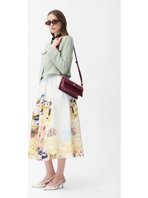 Adl Desenli Etek Sarı 12744764003