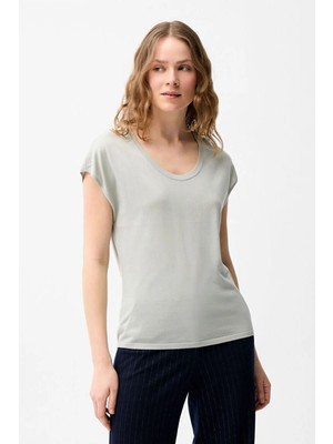 Love My Body Kısa Kol Triko Bluz Mint 139L9804000