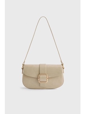 Love My Body Tokalı Çanta Bej 121L9827000