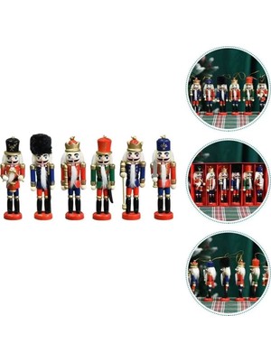 Uravas Store Kurşun Asker Ahşap Dekoratif Eşya (6lı Set 13CM)