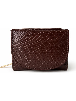 Ecrou Ay Kasa Minik El Çantası Kahve