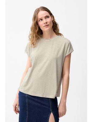 Love My Body Çizgili Tshirt C.haki 175L9964000