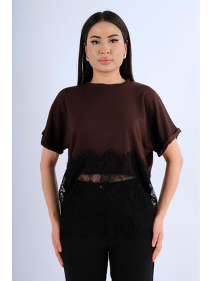 My Lunessa Eteği Dantelli Modal Tshirt
