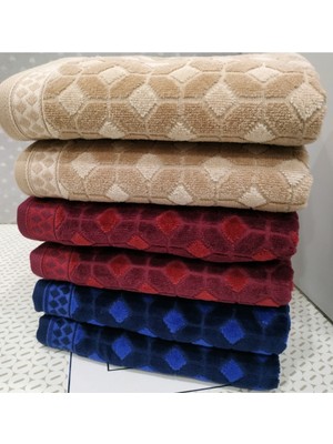 Özdilek 6 Adet Decora El Yüz Havlusu 50X90 cm Bordo-Bej-Lacivert